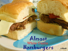 Almost White Castle Hamburgers | These little burgers are just like the real thing (White Castle/Krystal's) and you can freeze them for a quick snack/meal! #recipe #copycat #WhiteCastle