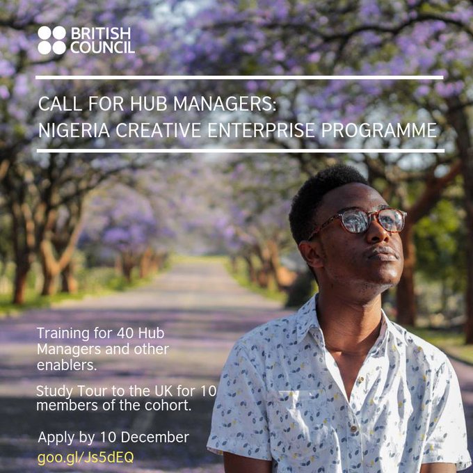 Nigeria Creative Enterprise Programme: Call for Hub Managers and other Sector (Fashion and Film) Organisation Leads 2019