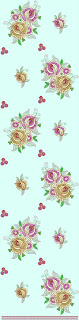 bottom embroidery design with beautiful floral shape