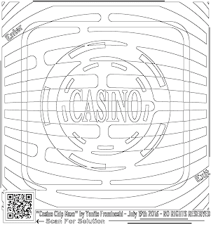 coloring for grown ups casino chip maze artwork by yanito freminoshi