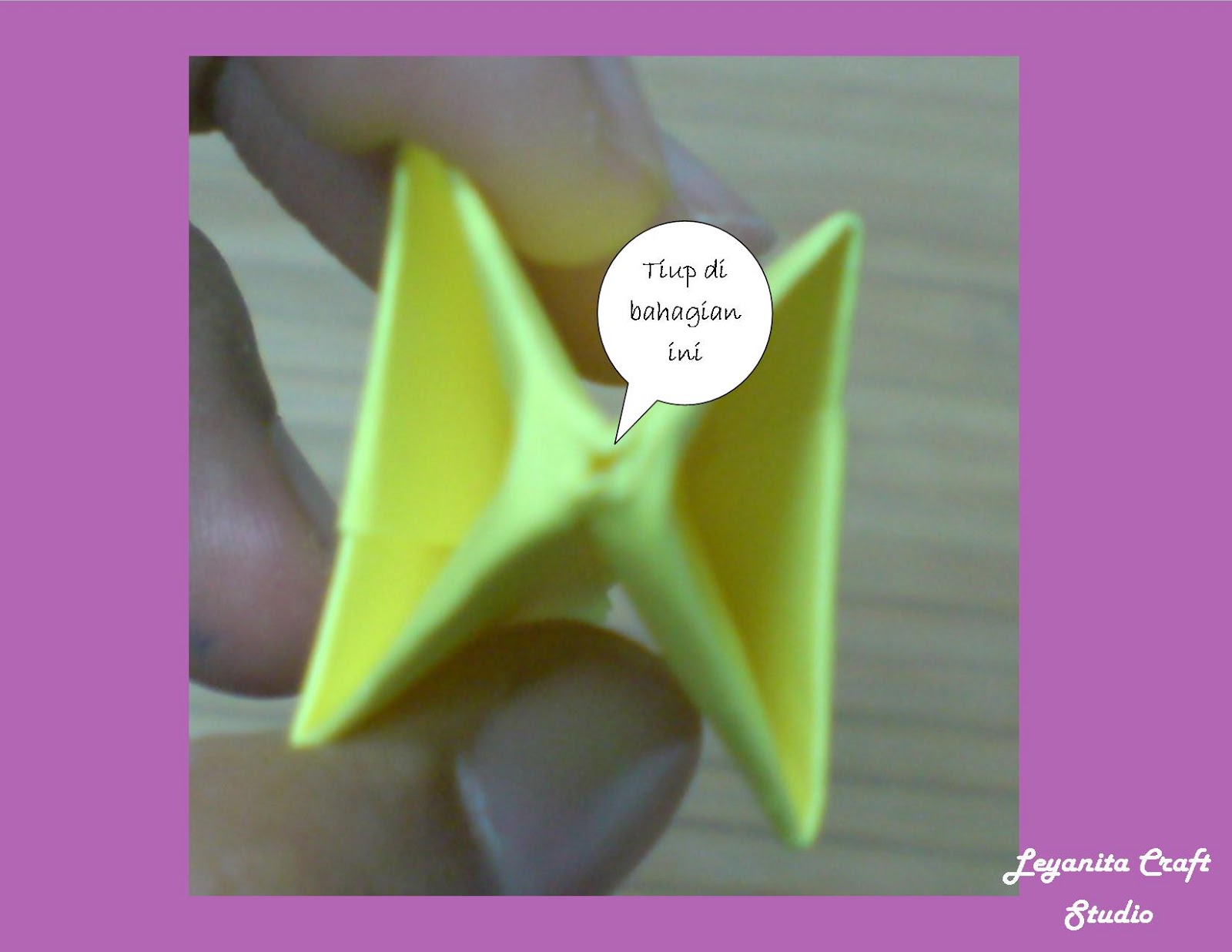  Tutorial  Origami  Bunga  Tulip Leyanita Craft Studio
