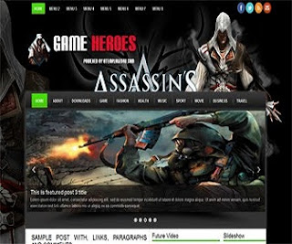 Game Heroes Blogger Template