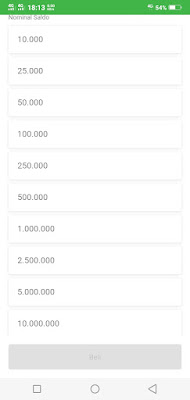 Daftar harga saldo mitra tokopedia