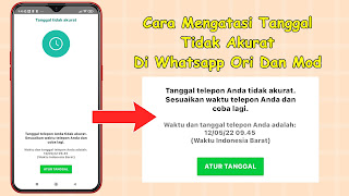Cara Mengatasi Whatsapp Tanggal Tidak Akurat