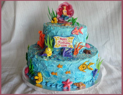 Dora Birthday Cakes on Cakes By Anitha  Mermaid Cake