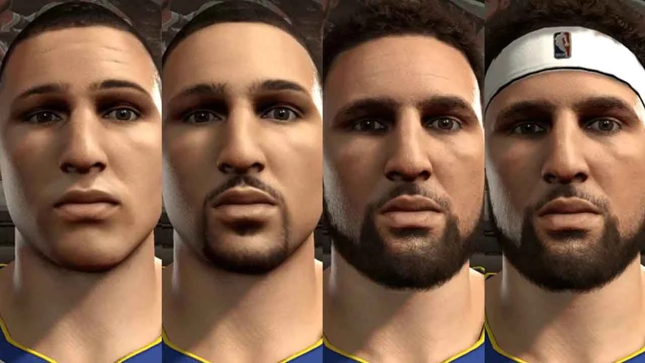 NBA 2K23 Klay Thompson Cyberface Hairstyles