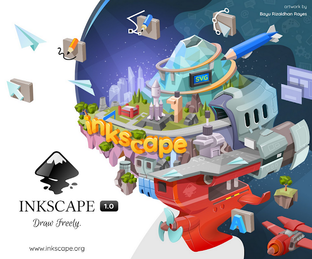 Inkscape 1.0 about screen