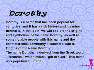 meaning of the name "Dorothy"