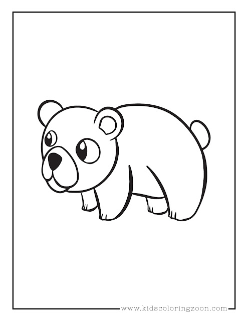 Bear coloring pages printable