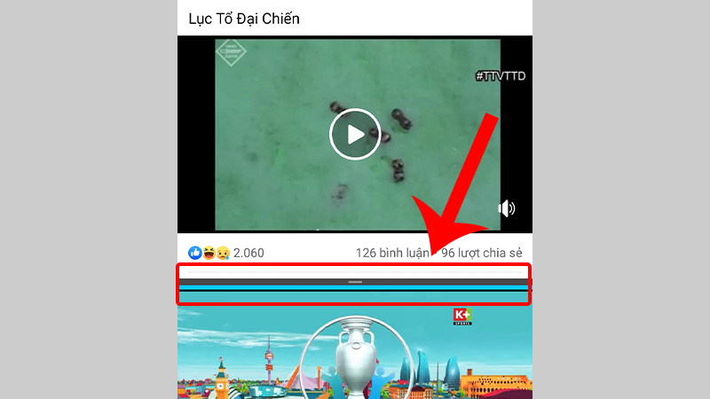 Điều chỉnh kích thước chia đôi của từng màn hình