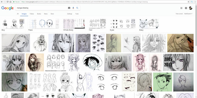 Menggambar Manga dari Google