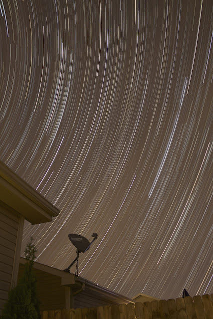 star trails natural light