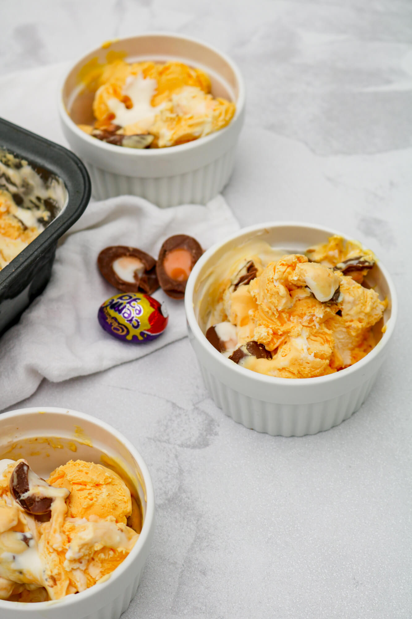 No Churn Creme Egg Ice Cream | Take Some Whisks