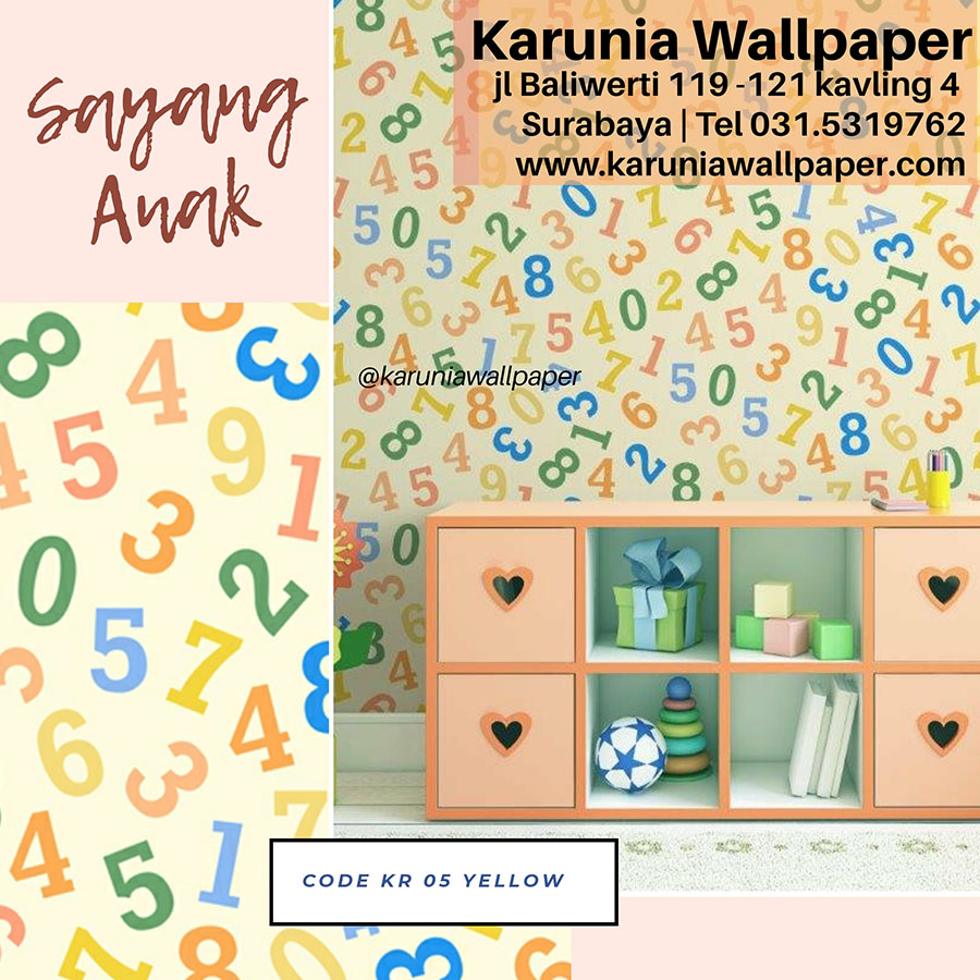 wallpaper dinding kamar anak lucu