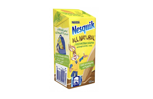 Молочный коктейль Nesquik All Natural с тростниковым сахаром, Молочный коктейль Несквик All Natural с тростниковым сахаром состав цена где купить Россия 2020