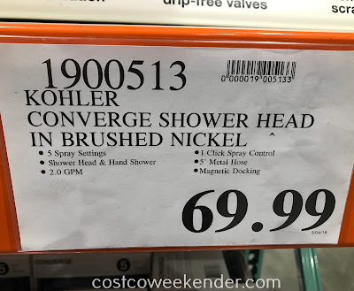 Deal for the Kohler Converge 2-in-1 Multifunction Showerhead and Handshower at Costco
