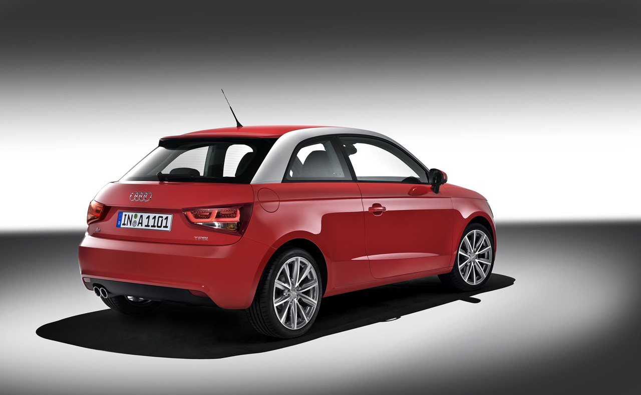 2011 Red Audi A1 50s cool Front Wallpaper