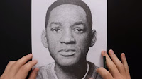 american actor, will smith, ultimate finished beautiful realistic drawing