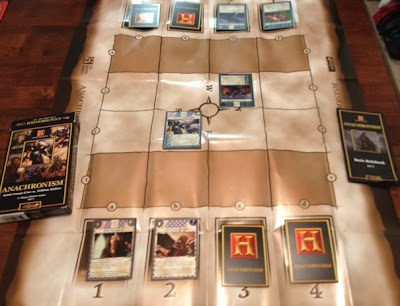 Anachronism History Channel card game in play