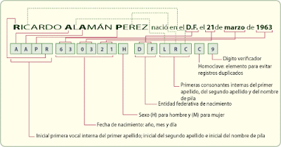 Elementos de la curp