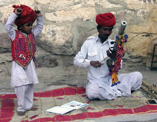 músicos en India