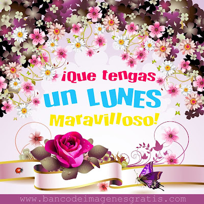 ¡Que tengas un LUNES maravilloso! (Días de la semana)