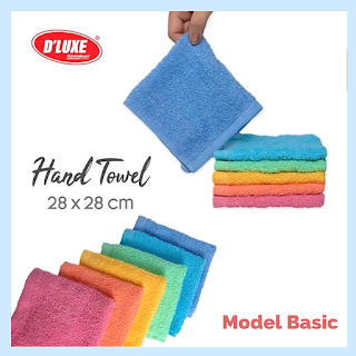 Handuk Tangan Kintakun Katun Microfiber Cotton Hand Towel (Isi 12pcs) 28 x 28 cm