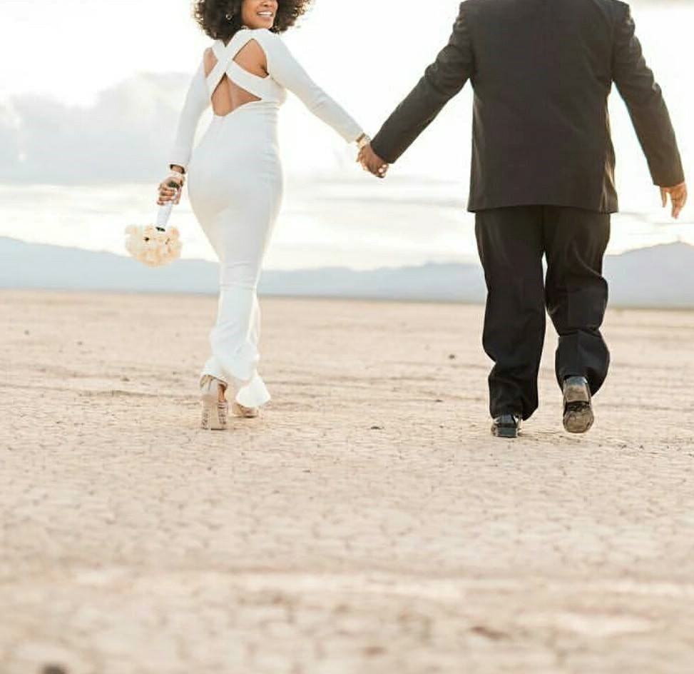 Las Vegas African american wedding officiant, dry lake bed wedding, Las Vegas marriage license