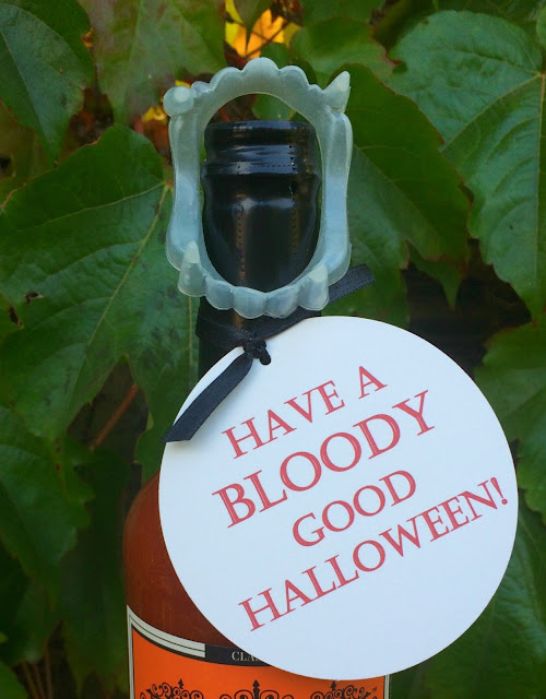 Have a Bloody Good Halloween - Perfect Easy Hostess Gift - Printable Tags | www.jacolynmurphy.com