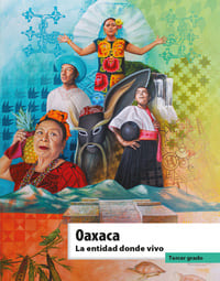 Libro de texto La entidad donde vivo Oaxaca Tercer grado 2021-2022