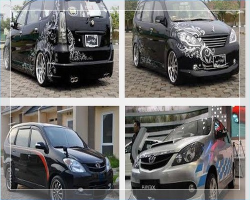 Foto modifikasi mobil xenia baru all new warna hitam 