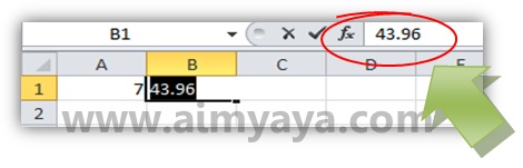 Saat bekerja di microsoft excel tidak jarang kita hanya membutuhkan nilai hasil perhitunga Cara Cepat Mendapatkan Nilai Hasil Perhitungan Rumus di Ms Excel