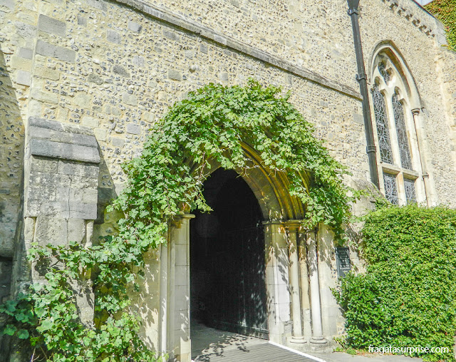 Jardim medieval no Great Hall, Winchester, Inglaterra