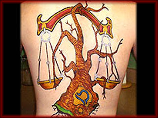 Zodiak Tattoos Gallery - Libra Tattoo 