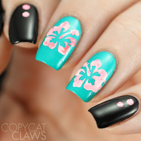 Whats Up Nails Hibiscus Stencils