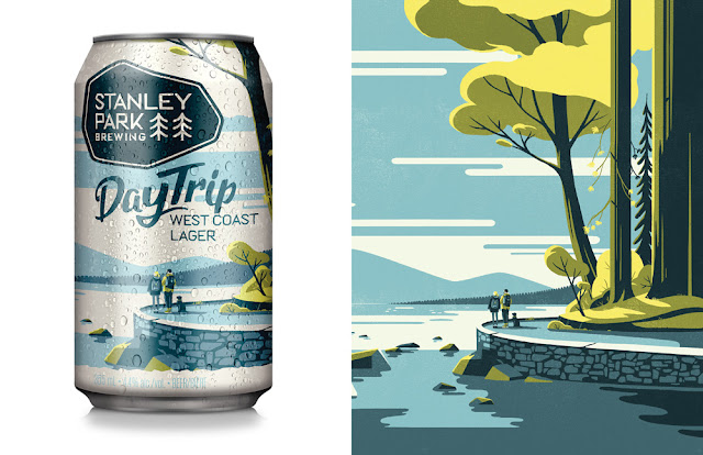 nuevo logotipo y packaging cerveza artesanal Stanley Park Brewing de Vancouver