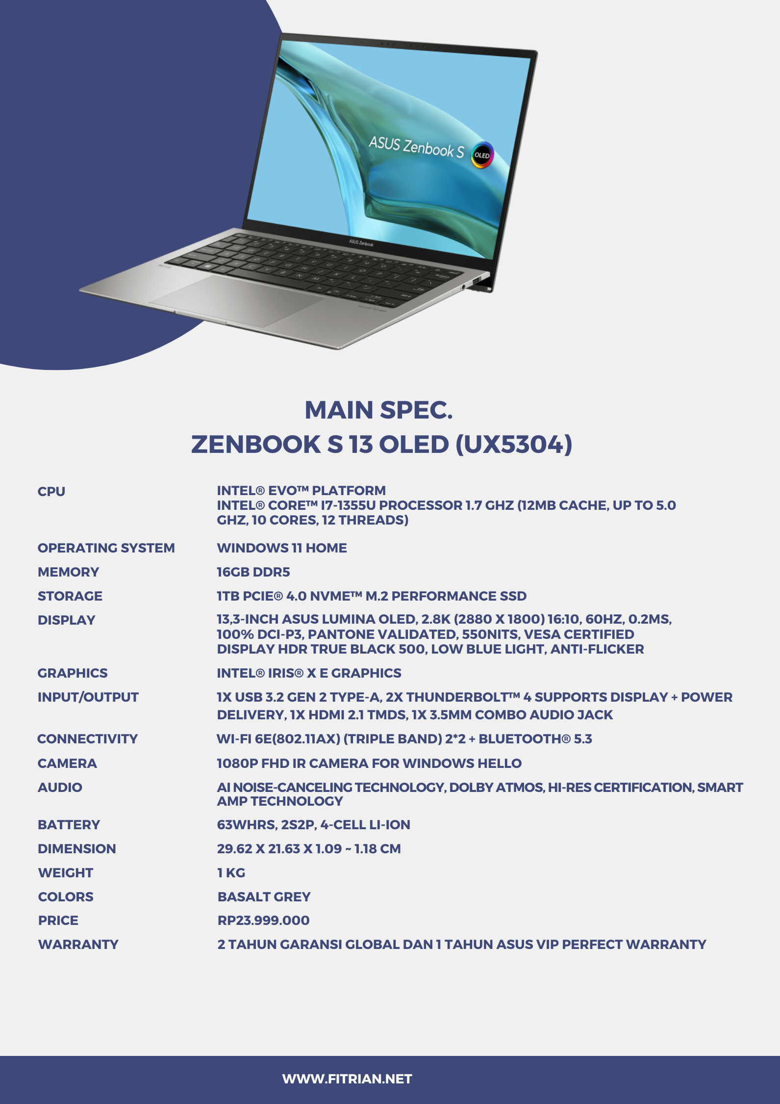 Zenbook S 13 OLED (UX5304)