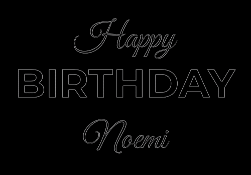 Happy Birthday Noemi (Animated GIF)