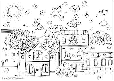 Spring Coloring Pages