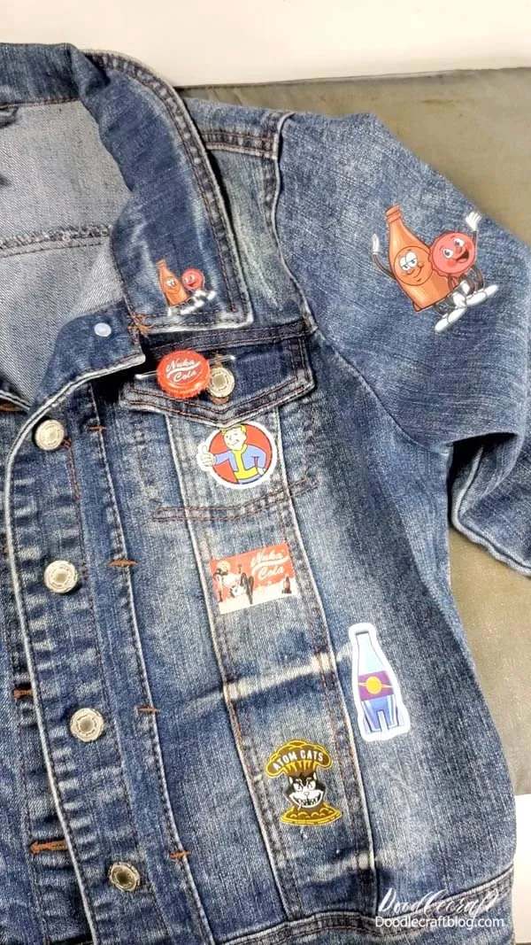 I love the addition of the Nuka Cap to the denim jacket.