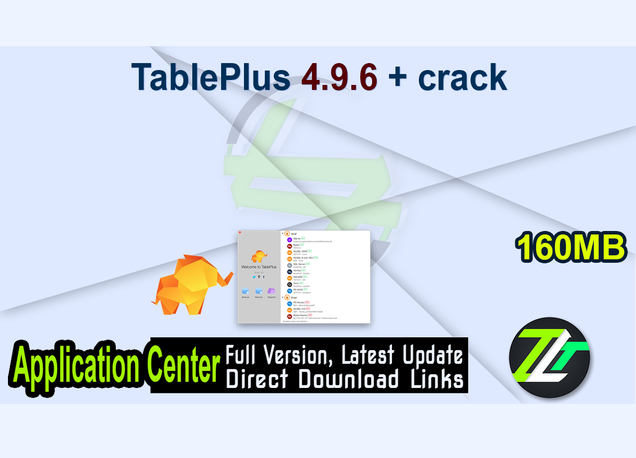 TablePlus 4.9.6 + crack