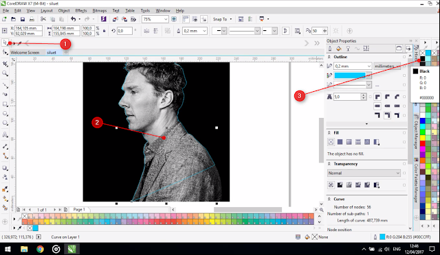 Cara Membuat Desain Foto Siluet Di CorelDraw Yang Benar Dan Rapi