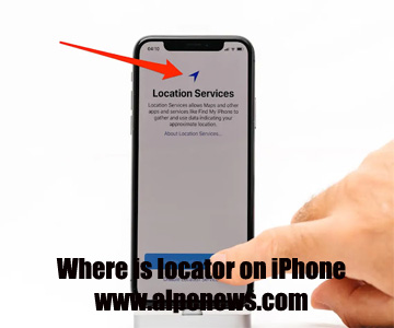 Where is locator on iPhone
