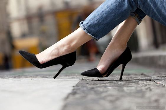 Buy Black Heeled Shoes for Women by Five By Inc.5 Online | Ajio.com