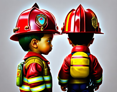 The Brave Little Firefighter and the Dragon