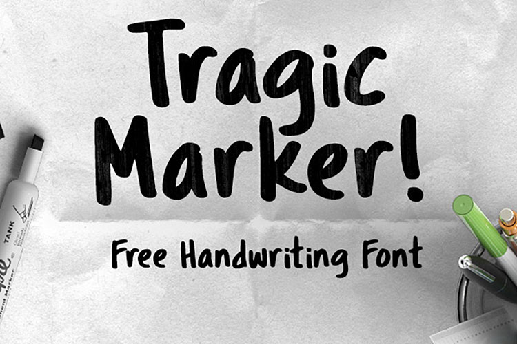Tragic Marker Free Font