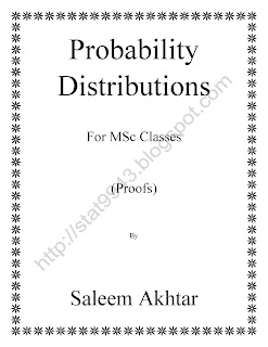  Probability Distribtutions by Saleem AKhtar