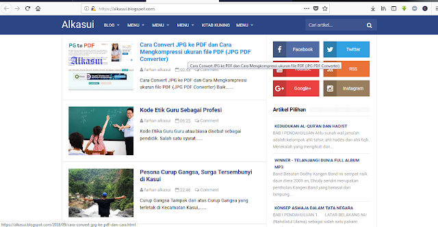 Pengertian Blog dan Contoh Blog