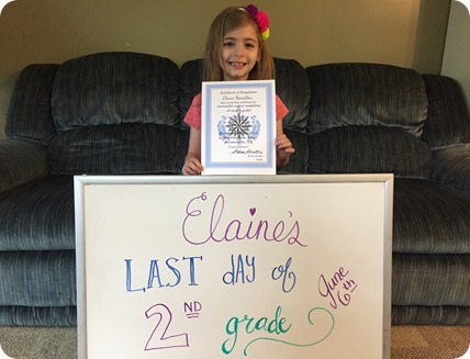 Elaine's Last Day of 2nd Grade