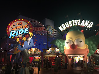 The Simpsons Ride Night Universal Hollywood